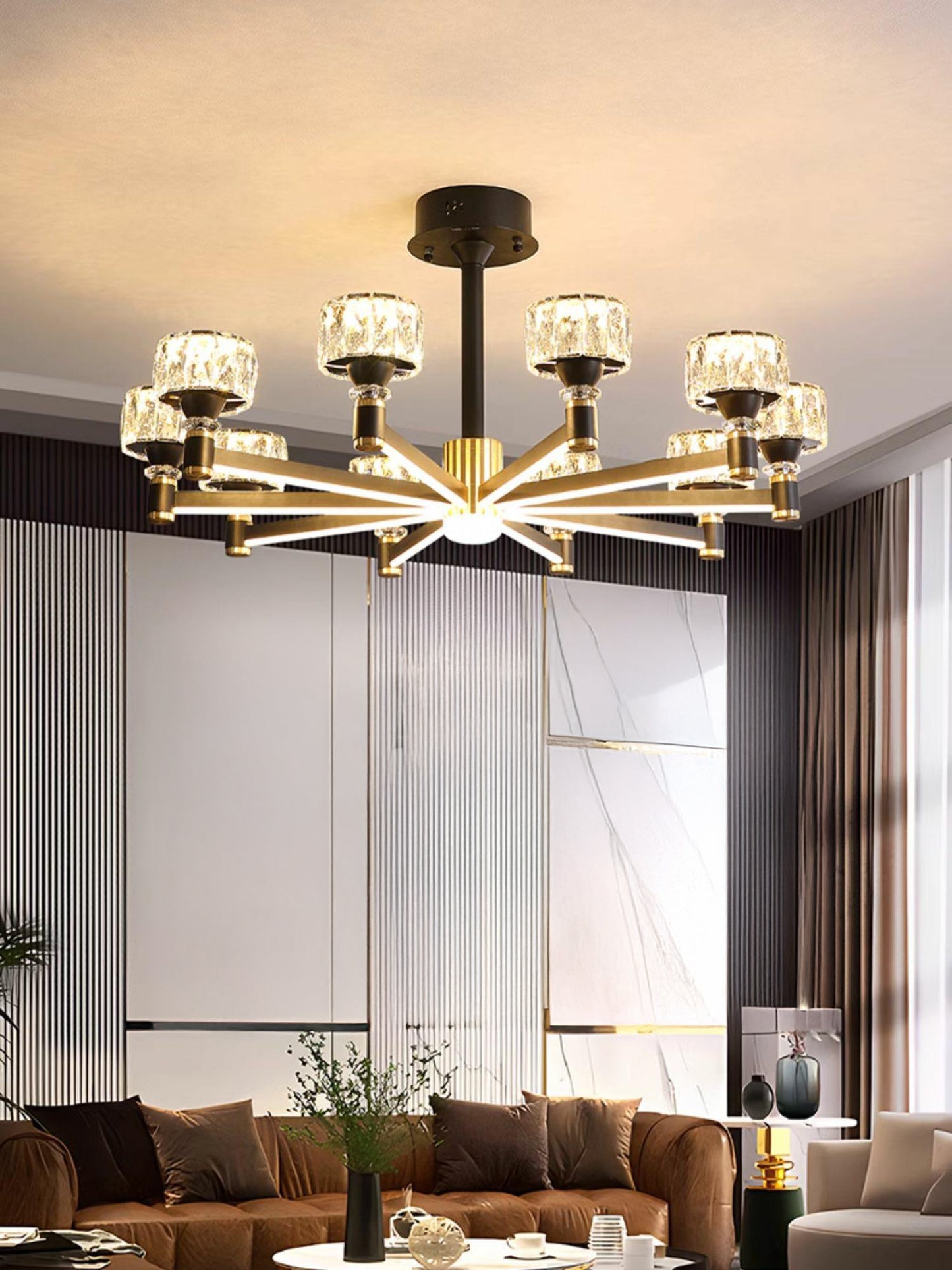 Luxury crystal living room chandelier