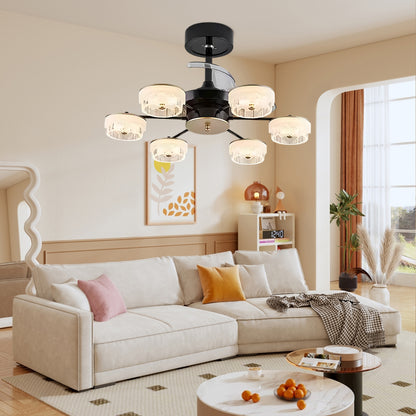 Luxury invisible fan chandelier