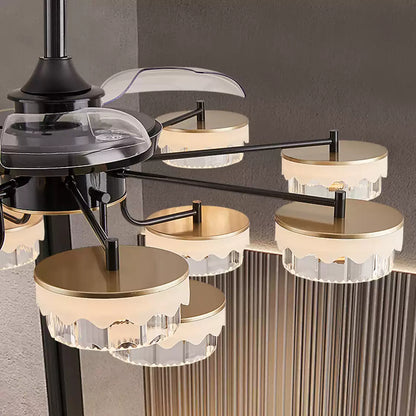 Luxury invisible fan chandelier